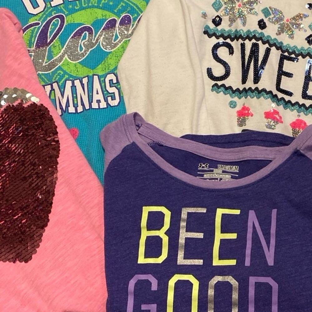 Bundle of girls long sleeve shirts Sz 10/12